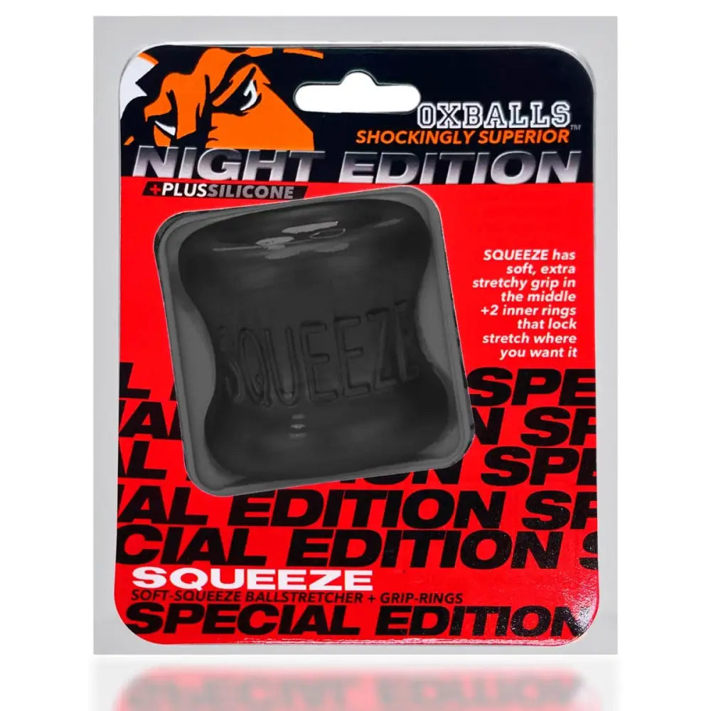 Oxballs Squeeze Ballstretcher - Plus + Silicone Special Edition Night - Save 25% - Sale United Kingdom Stoke-on-trent