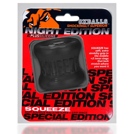 Oxballs Squeeze Ballstretcher - Plus + Silicone Special Edition Night - Save 25% - Sale United Kingdom Stoke-on-trent