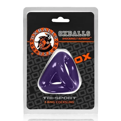 Oxballs Tri Sport Cocksling Aubergine - Save 25% - Fast Shipping - Sale United Kingdom Stoke-on-trent