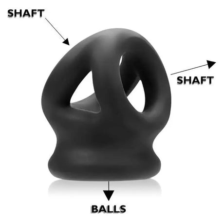 Oxballs Tri-squeeze Cocksling Ballstretcher Black - Save 25% - Tri-squeeze - Fast Shipping - Sale United Kingdom Stoke-on-trent