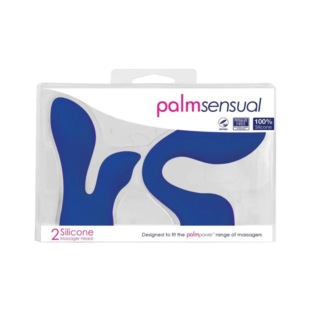 Palmsensual Accessories - 2 Silicone Head - Blue - Sex Toys - Save 25% - Palmsensual - Fast Shipping - Sale United Kingdom Stoke-on-trent