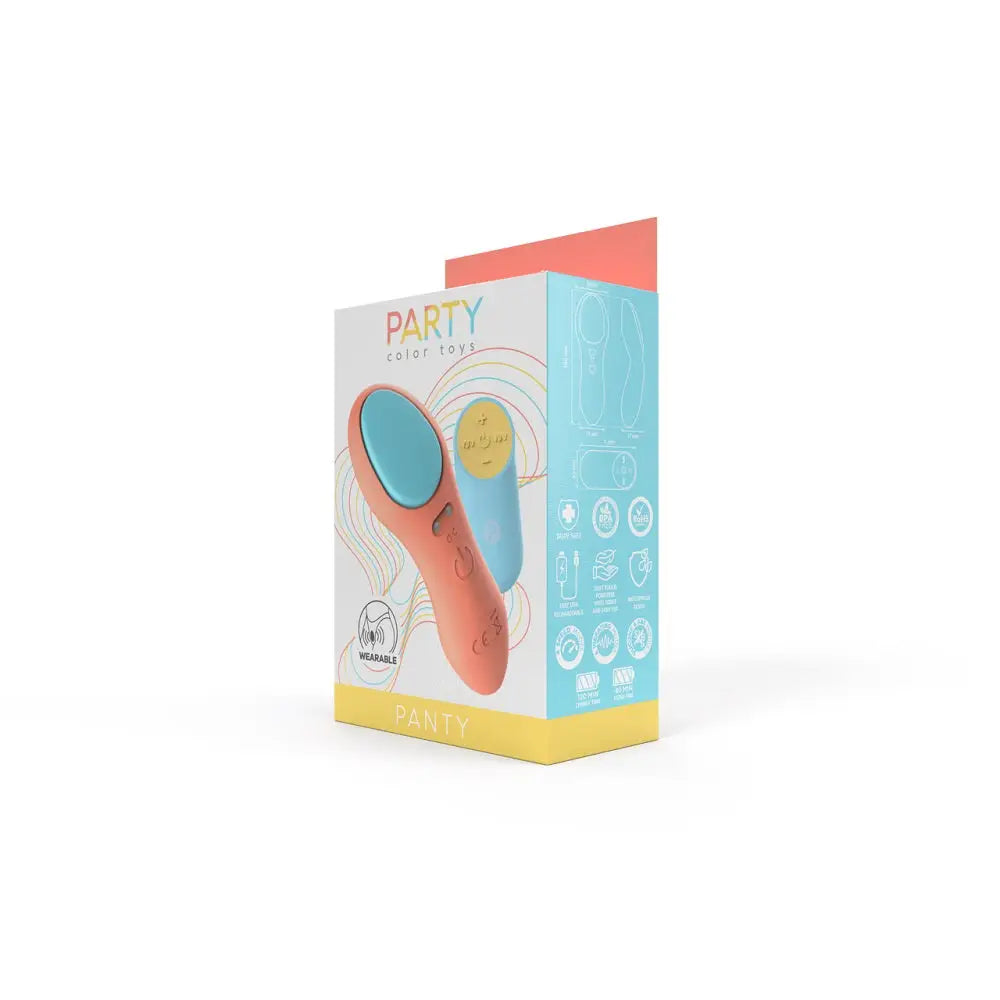 Party Color Panty Remote Control Vibrator Orange - Panty - Fast Shipping - Cock Ring United Kingdom Stoke-on-trent