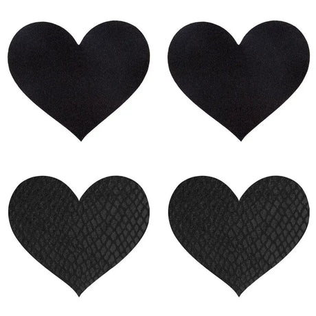 Peekaboo Pasties Black Hearts - Save 25% - Fast Shipping - Sale United Kingdom Stoke-on-trent