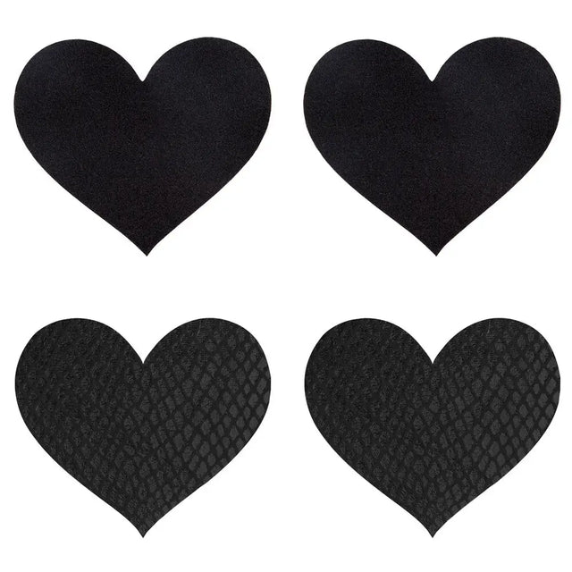 Peekaboo Pasties Black Hearts - Save 25% - Fast Shipping - Sale United Kingdom Stoke-on-trent