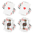Peekaboo Pasties Queens and Aces - Save 25% - Fast Shipping - Sale United Kingdom Stoke-on-trent