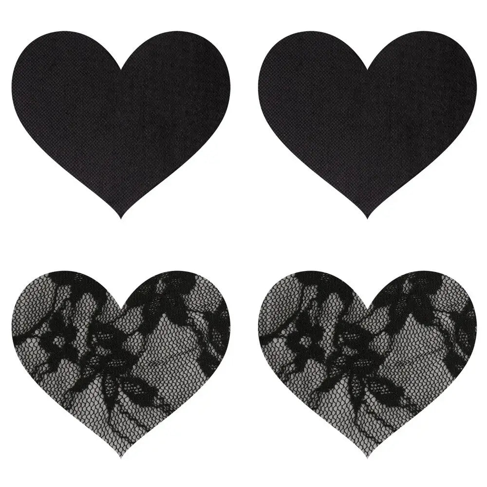 Peekaboo Pasties Satin and Lace Hearts - Save 25% - Fast Shipping - Sale United Kingdom Stoke-on-trent