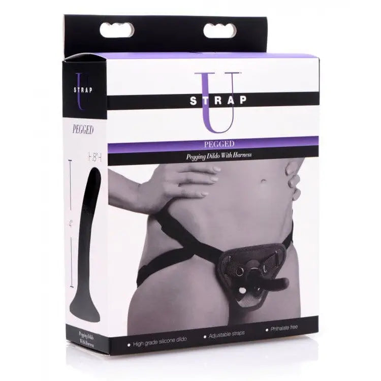 Pegged Pegging Dildo with Harness - Save 20% - Fast Shipping - Sale United Kingdom Stoke-on-trent