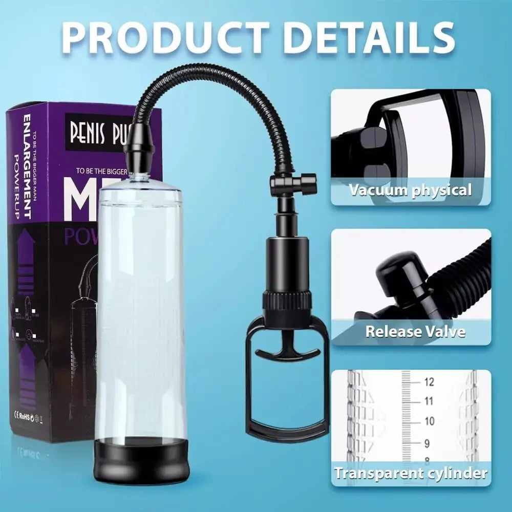 Penis Pump Enlarger Vacuum Erection Enhancer Power Up Cock Extender Stretcher - Save 15% - Sale United Kingdom Stoke-on-trent