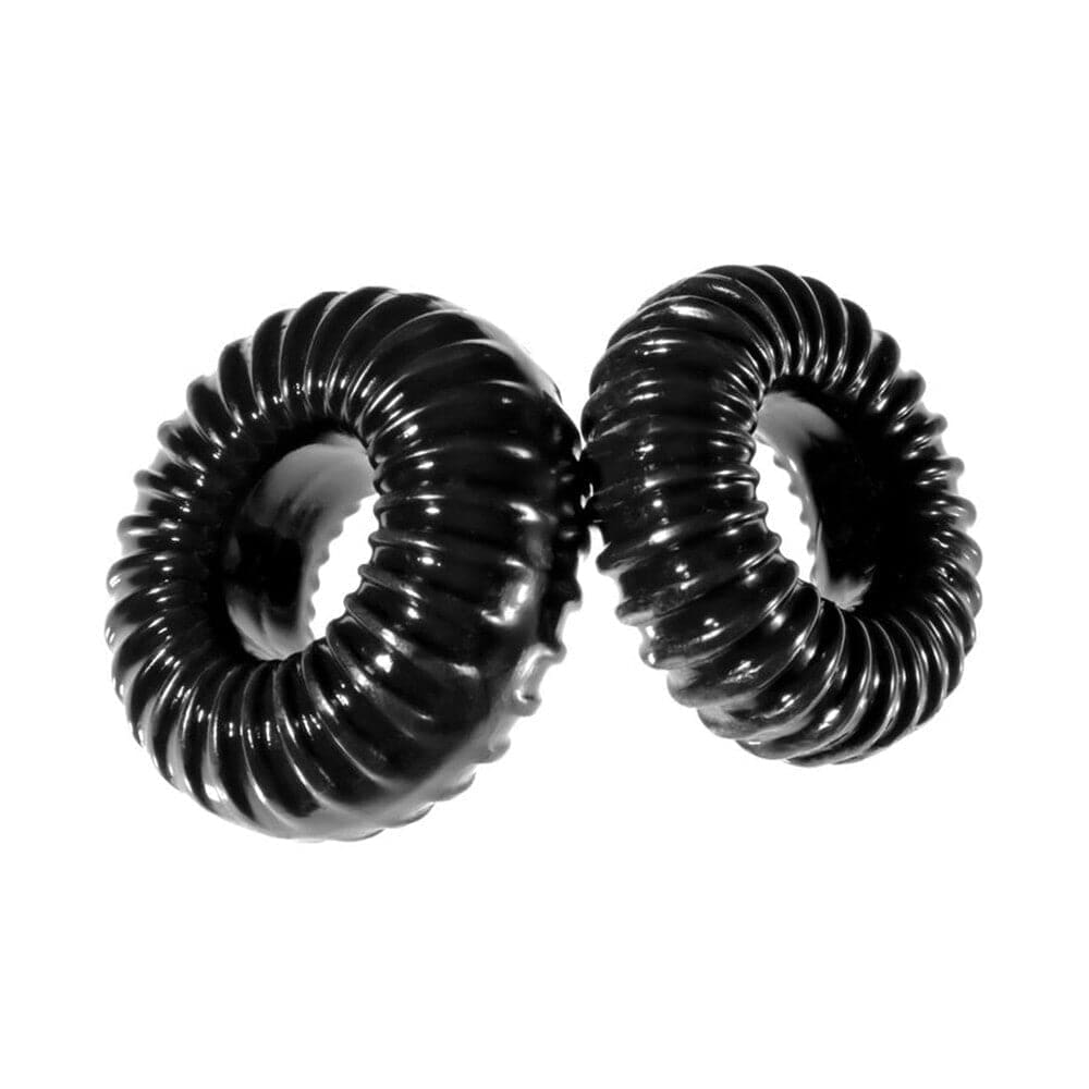 Perfect Fit Xplay Gear Slim Ribbed Cock Rings 2 Pack - Save 30% - Sale