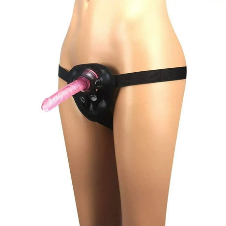 Pink Anal Starter Strap-on Dildo with Black Harness - Save 25% - Strap-on - Fast Shipping - Sale United Kingdom Stoke-on-trent