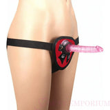 Pink Anal Starter Strap-on Dildo with Red Harness - Save 25% - Strap-on - Fast Shipping - Sale United Kingdom Stoke-on-trent
