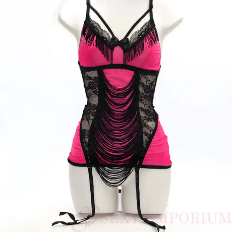 Pink and Black Caberet Bustier - Fast Shipping - Sale United Kingdom Stoke-on-trent