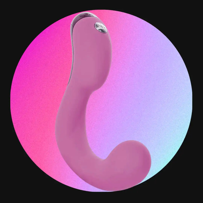 Pink curved vibrator.