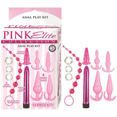 Pink Elite Collection Anal Play Kit - Butt Plugs - Save 15% - Fast Shipping - Sale United Kingdom Stoke-on-trent
