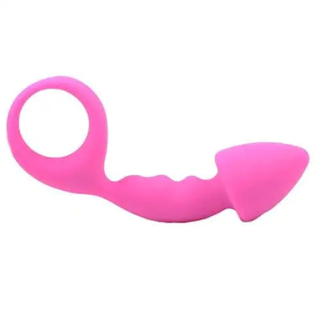 Pink Silicone Curved Comfort Butt Plug - Save 25% - Fast Shipping - Sale United Kingdom Stoke-on-trent