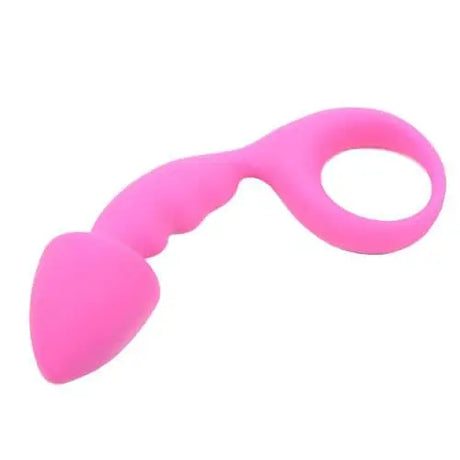 Pink Silicone Curved Comfort Butt Plug - Save 25% - Fast Shipping - Sale United Kingdom Stoke-on-trent