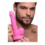 Pink Suction Cup Disco Dildo