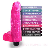 Pink Vibrator Sex Toy Realistic Vibrating Dildo Women and Men G-spot Rabbit Wand - Original Sexy Emporium – our Exclusive Collection United