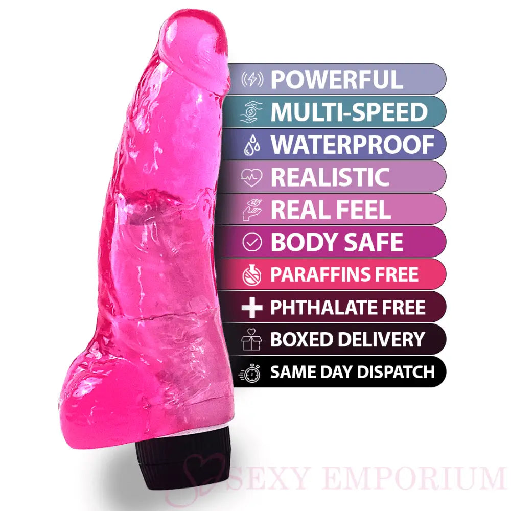 Pink Vibrator Sex Toy Realistic Vibrating Dildo Women and Men G-spot Rabbit Wand - Original Sexy Emporium – our Exclusive Collection United