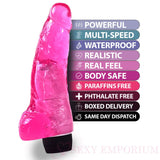 Pink Vibrator Sex Toy Realistic Vibrating Dildo Women and Men G-spot Rabbit Wand - Original Sexy Emporium – our Exclusive Collection United
