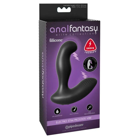 Pipedream - Anal Fantasy Elite - Electro Stim Prostate Vibe - Black - Save 15% - Dildos United Kingdom Stoke-on-trent