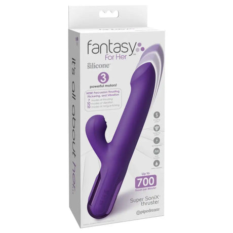 Pipedream - Fantasy for Her - Super Sonix Thruster - Purple - Save 10% - Classic Vibrators United Kingdom Stoke-on-trent