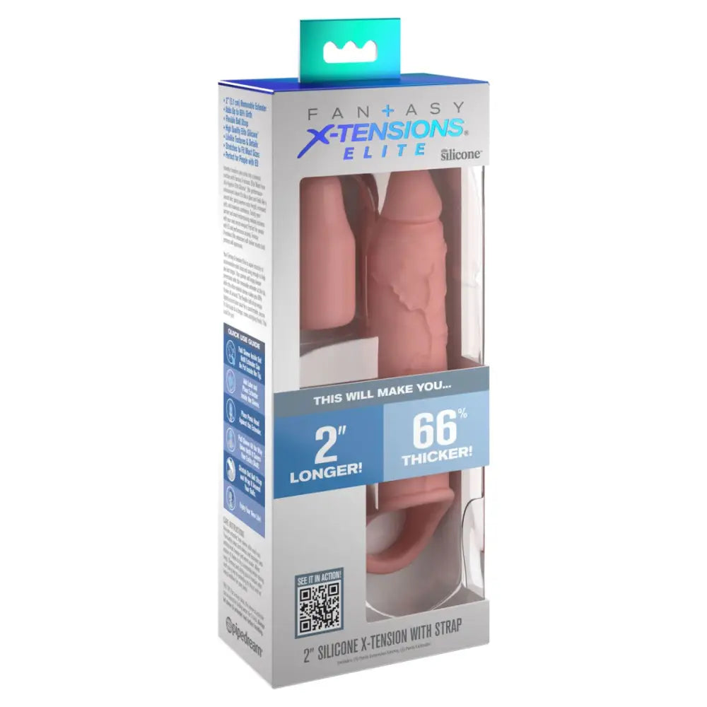 Pipedream - Fantasy X-tensions Elite - 6’’ Extension with Strap - Light - New Products – Latest Sex Toys & Adult Arrivals United Kingdom