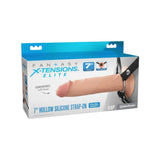 Pipedream - Fantasy X-tensions Elite - 7’’ Silicone Hollow Strap-on - Dual Density - Light - New Products – Latest Sex Toys & Adult