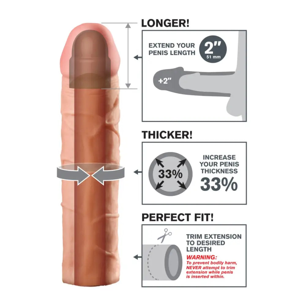 Pipedream - Fantasy X-tensions - Perfect 2’’ Extension - Light - Save 10% - Sale United Kingdom Stoke-on-trent