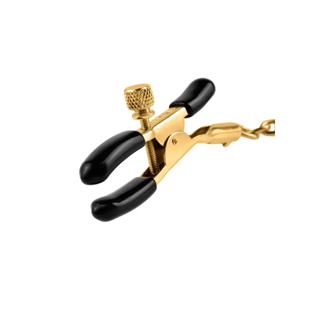 Pipedream - Fetish Fantasy Gold - Chain Nipple Clamps - Gold/black - New Products – Latest Sex Toys & Adult Arrivals United Kingdom
