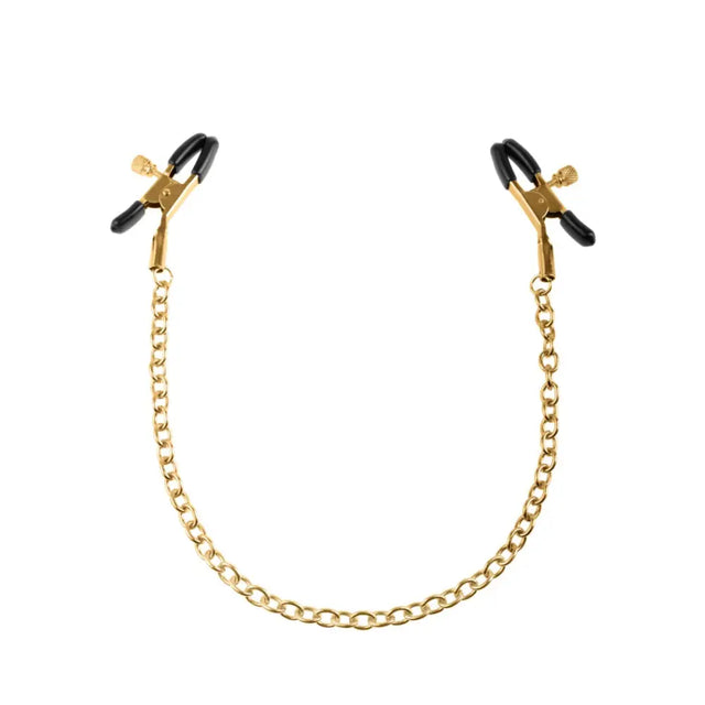 Pipedream - Fetish Fantasy Gold - Chain Nipple Clamps - Gold/black - New Products – Latest Sex Toys & Adult Arrivals United Kingdom