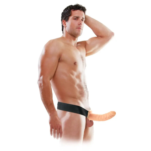 Pipedream - Fetish Fantasy Series - 8’’ Hollow Strap-on - Light/black - Save 5% - Sale United Kingdom Stoke-on-trent