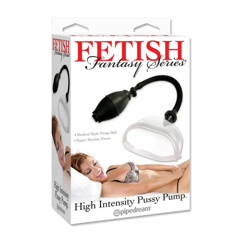 Pipedream - Fetish Fantasy Series - High Intensity Pussy Pump - Clear/black - Save 5% - Sale United Kingdom Stoke-on-trent