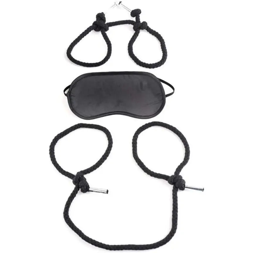 Pipedream Fetish Fantasy Silk Rope Bondage Set - Black - Save 35% - & United Kingdom Stoke-on-trent