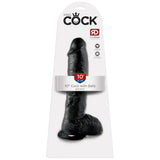 Pipedream - King Cock - 10’’ with Balls - Black - Save 10% - Big Dildos United Kingdom Stoke-on-trent