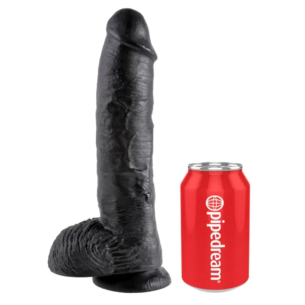 Pipedream - King Cock - 10’’ with Balls - Black - Save 10% - Big Dildos United Kingdom Stoke-on-trent