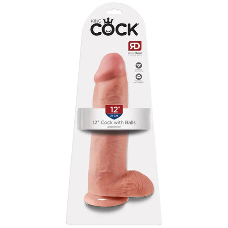 Pipedream - King Cock - 12’’ with Balls - Light - Save 10% - Dildos United Kingdom Stoke-on-trent