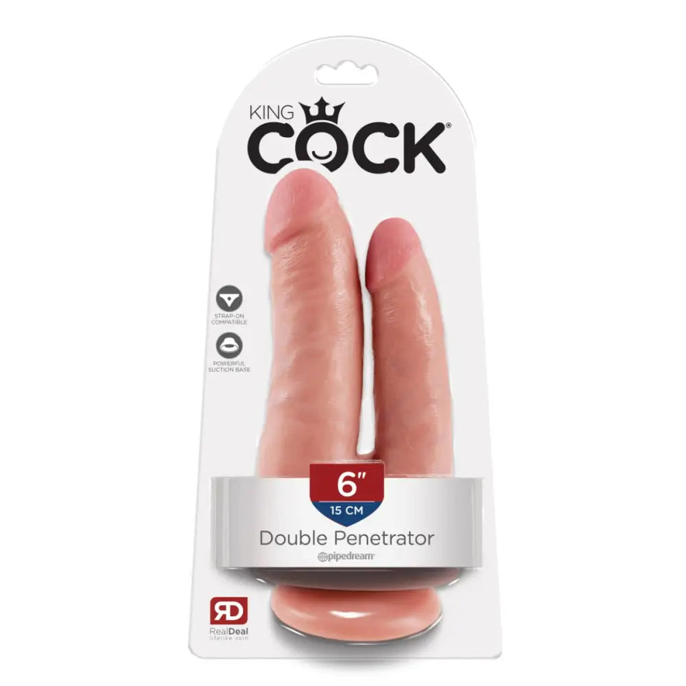 Pipedream - King Cock - Double Penetrator - Light - Save 5% - Dildos United Kingdom Stoke-on-trent