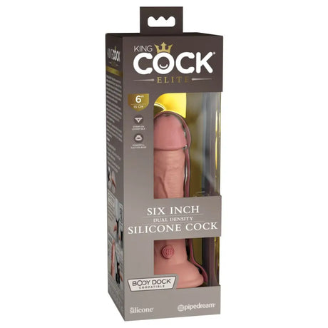 Pipedream - King Cock Elite - 6’’ Dual Density Silicone - Light - Save 5% - Dildos United Kingdom Stoke-on-trent