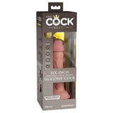 Pipedream - King Cock Elite - 6’’ Dual Density Vibrating Silicone - Light - Save 10% - Dildos United Kingdom Stoke-on-trent