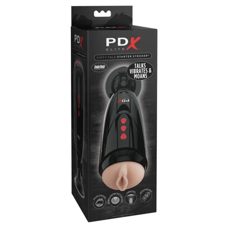 Pipedream - Pdx Elite - Dirty Talk Starter Stroker - Light/black - Save 10% - Sale United Kingdom Stoke-on-trent
