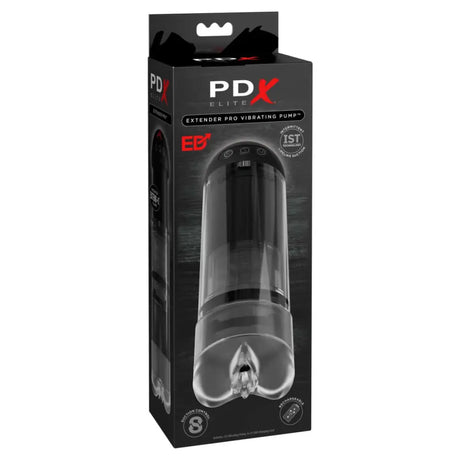 Pipedream - Pdx Elite - Extender Pro Vibrating Pump - Clear/black - Save 10% - Sale United Kingdom Stoke-on-trent
