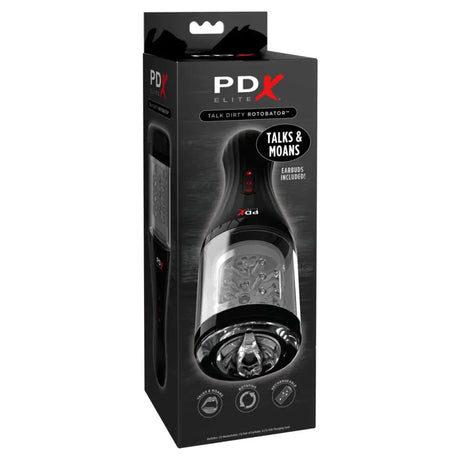 Pipedream - Pdx Elite - Talk Dirty Rotobator - Clear/black - Save 5% - Sale United Kingdom Stoke-on-trent