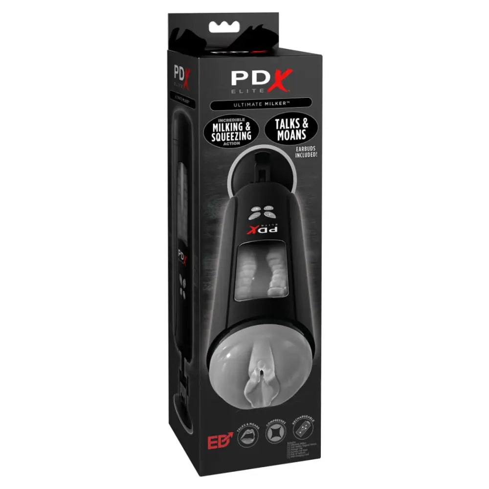 Pipedream - Pdx Elite - Ultimate Milker - Clear/black - Save 10% - Sale United Kingdom Stoke-on-trent