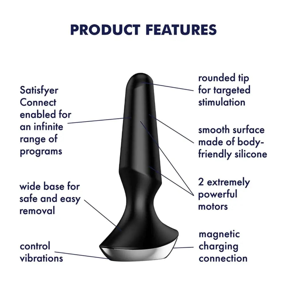 Plug-ilicious 2 Black - Sex Toys - Save 25% - Fast Shipping - Anal Dildos United Kingdom Stoke-on-trent