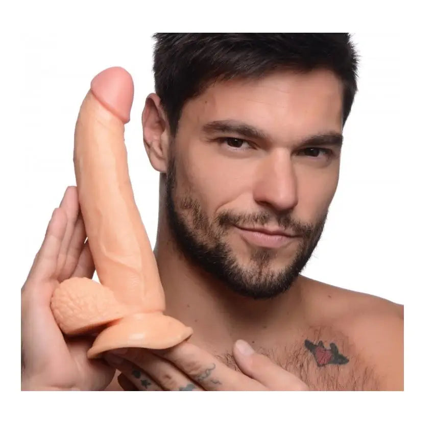 Pop Peckers Dildo with Balls Light 7.5 Inch - with - Fast Shipping - United Kingdom Stoke-on-trent