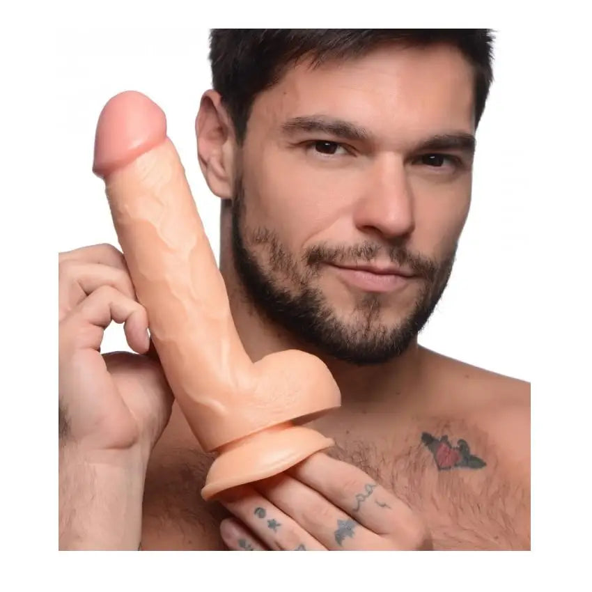Pop Peckers Dildo with Balls Light 8.25 Inch with Fast Shipping United Kingdom Stoke on Trent