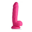 Pop Peckers Large Dildo with Balls 8.25 Inch Pink Suction Cup - Save 20% - with - United Kingdom Stoke-on-trent