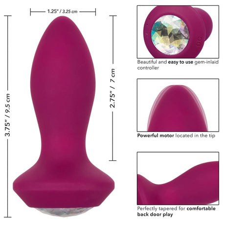 Power Gem Butt Plug Vibrating Crystal Probe Petite - Save 30% - Sale