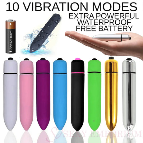 Powerful 10 Speed Bullet Vibrators - Fast Shipping - Vibrator United Kingdom Stoke-on-trent